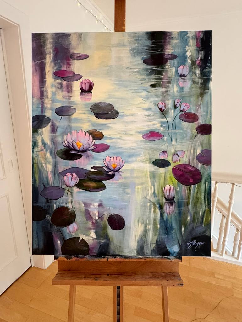 Original Impressionism Floral Painting by Sandra Gebhardt-Hoepfner