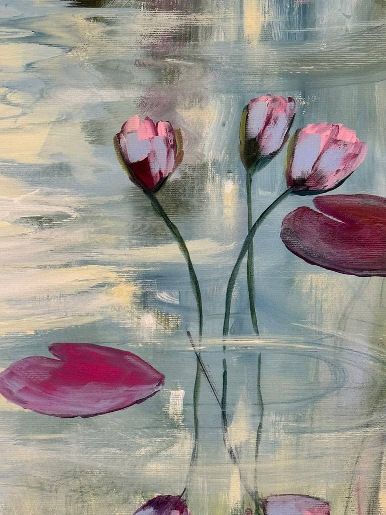 Original Impressionism Floral Painting by Sandra Gebhardt-Hoepfner