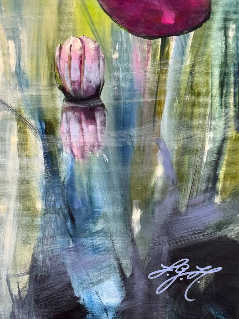 Original Impressionism Floral Painting by Sandra Gebhardt-Hoepfner