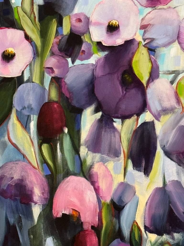 Original Impressionism Floral Painting by Sandra Gebhardt-Hoepfner