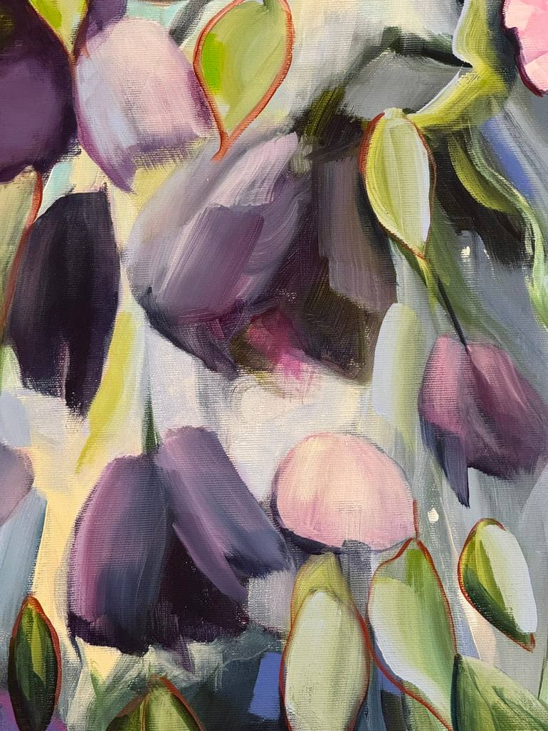 Original Impressionism Floral Painting by Sandra Gebhardt-Hoepfner