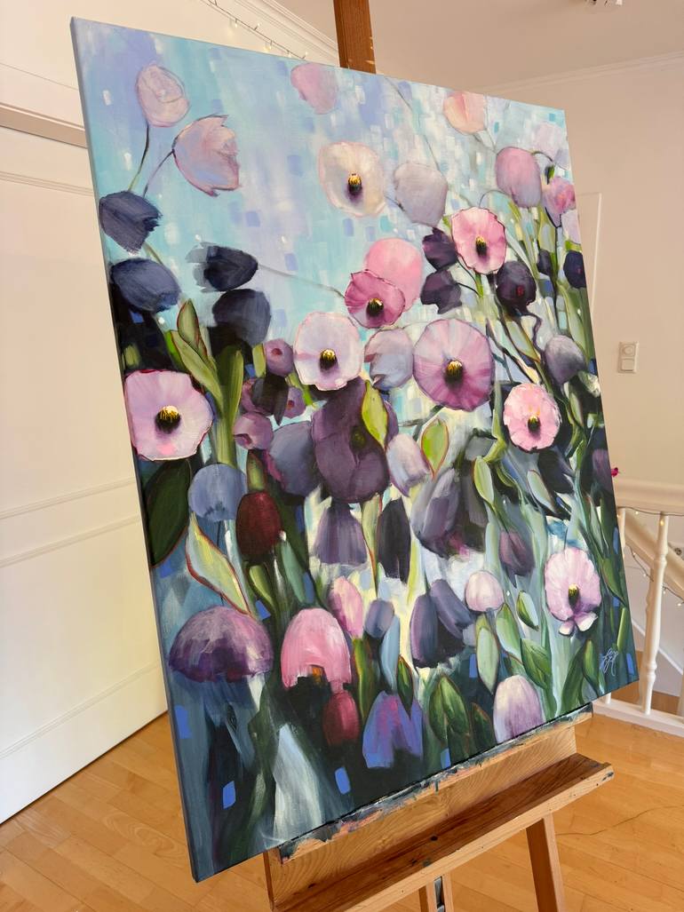 Original Impressionism Floral Painting by Sandra Gebhardt-Hoepfner