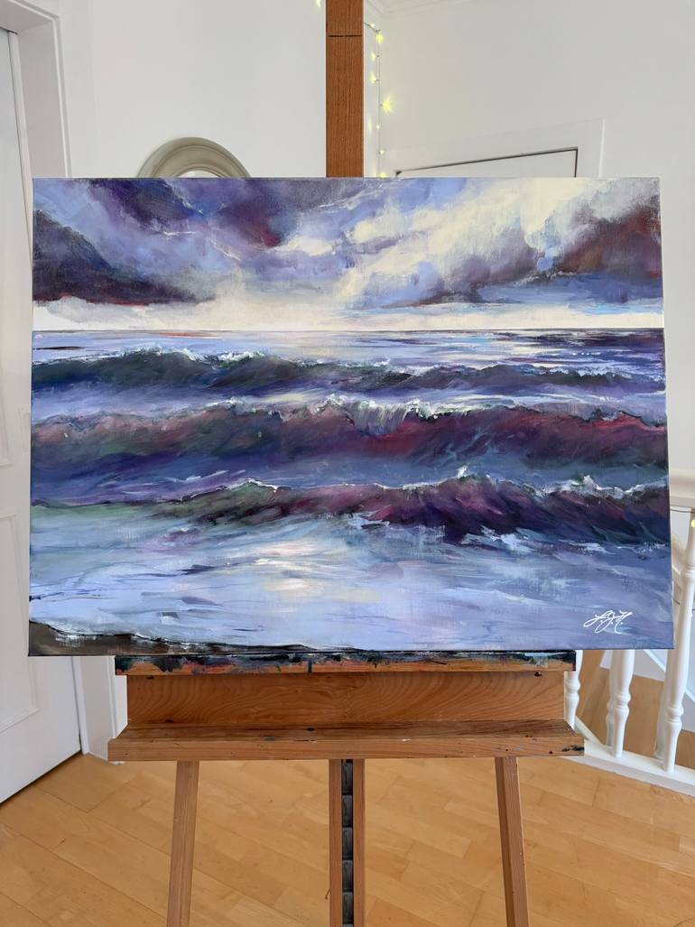 Original Impressionism Seascape Painting by Sandra Gebhardt-Hoepfner