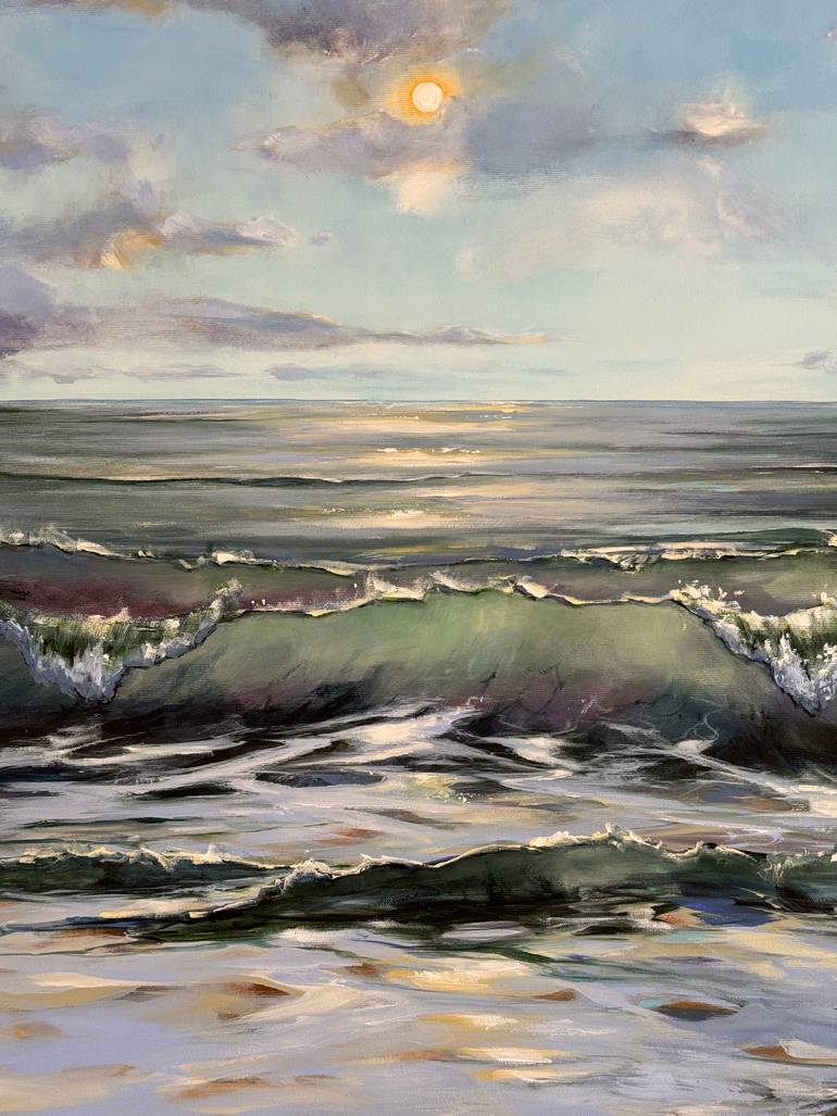 Happy At The Ocean 5 Painting by Sandra Gebhardt-Hoepfner | Saatchi Art