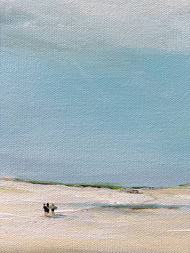 Original Impressionism Beach Painting by Sandra Gebhardt-Hoepfner