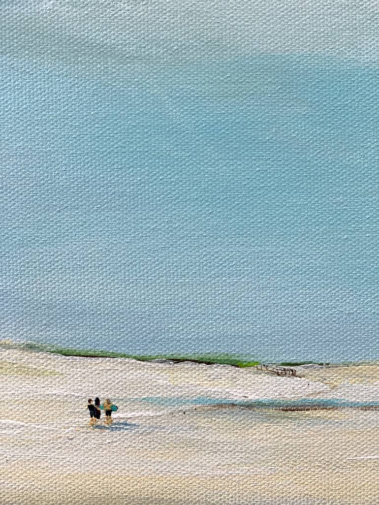 Original Impressionism Beach Painting by Sandra Gebhardt-Hoepfner