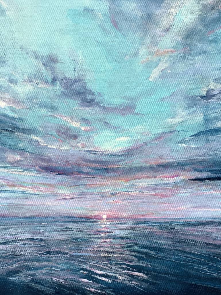 Original Impressionism Seascape Painting by Sandra Gebhardt-Hoepfner