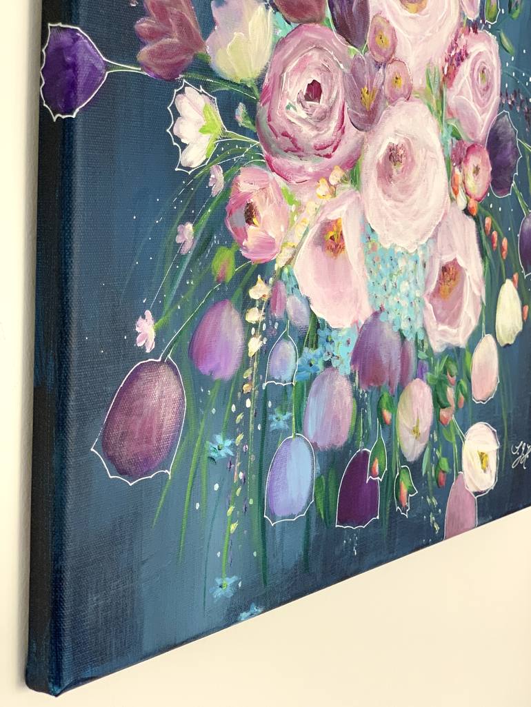 Original Floral Painting by Sandra Gebhardt-Hoepfner