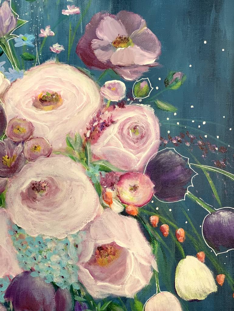 Original Floral Painting by Sandra Gebhardt-Hoepfner