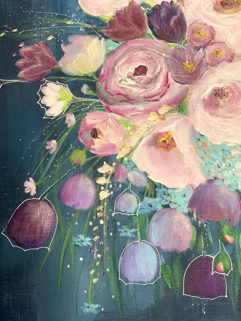 Original Floral Painting by Sandra Gebhardt-Hoepfner