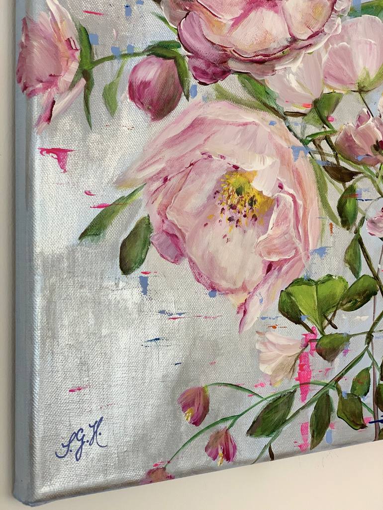 Original Fine Art Floral Painting by Sandra Gebhardt-Hoepfner