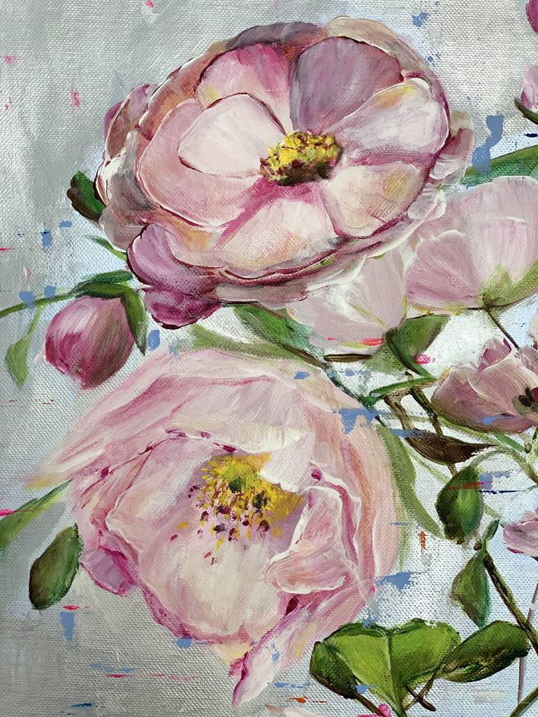 Original Fine Art Floral Painting by Sandra Gebhardt-Hoepfner