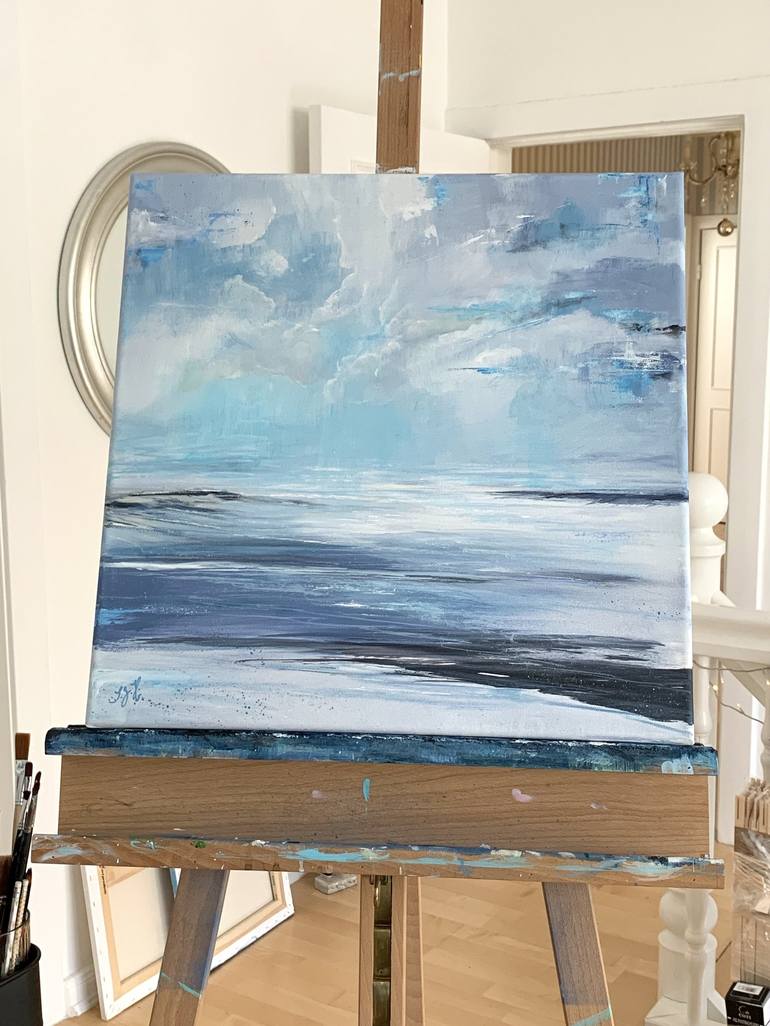 Original Impressionism Seascape Painting by Sandra Gebhardt-Hoepfner