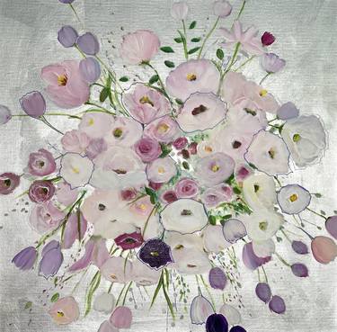 Original Fine Art Floral Paintings by Sandra Gebhardt-Hoepfner