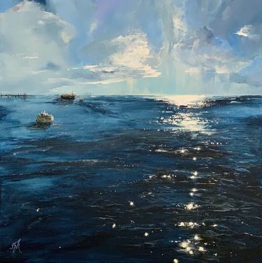 Original Impressionism Seascape Paintings by Sandra Gebhardt-Hoepfner