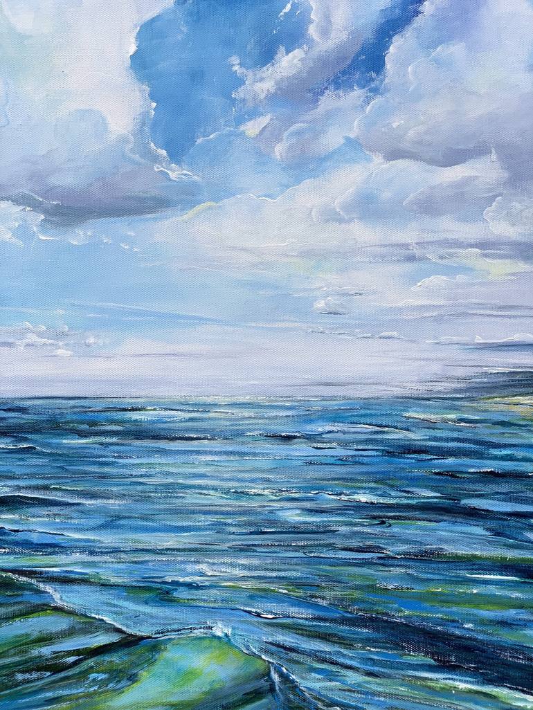 Original Impressionism Seascape Painting by Sandra Gebhardt-Hoepfner