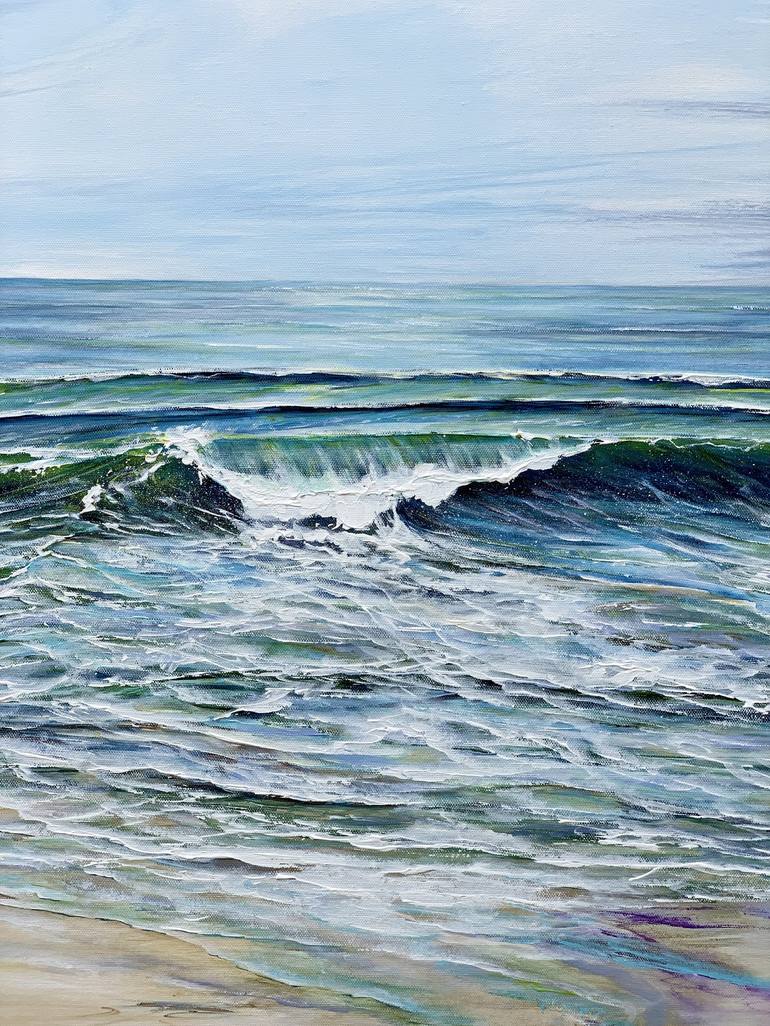 Original Impressionism Seascape Painting by Sandra Gebhardt-Hoepfner