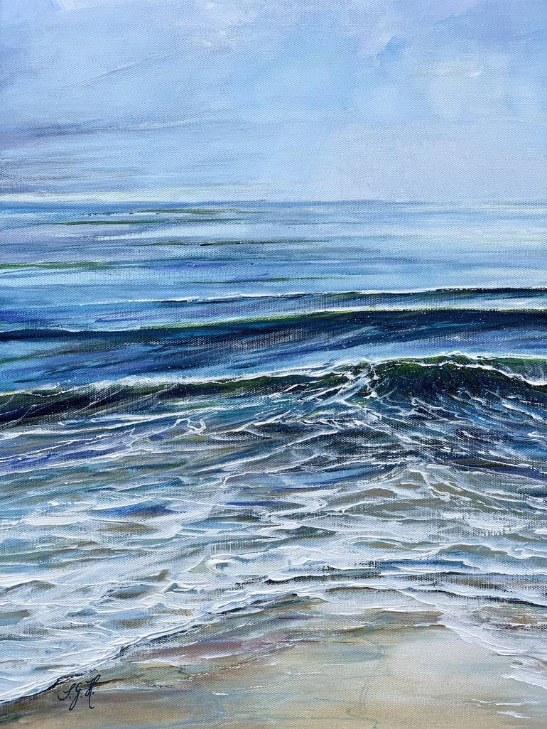 Original Fine Art Seascape Painting by Sandra Gebhardt-Hoepfner