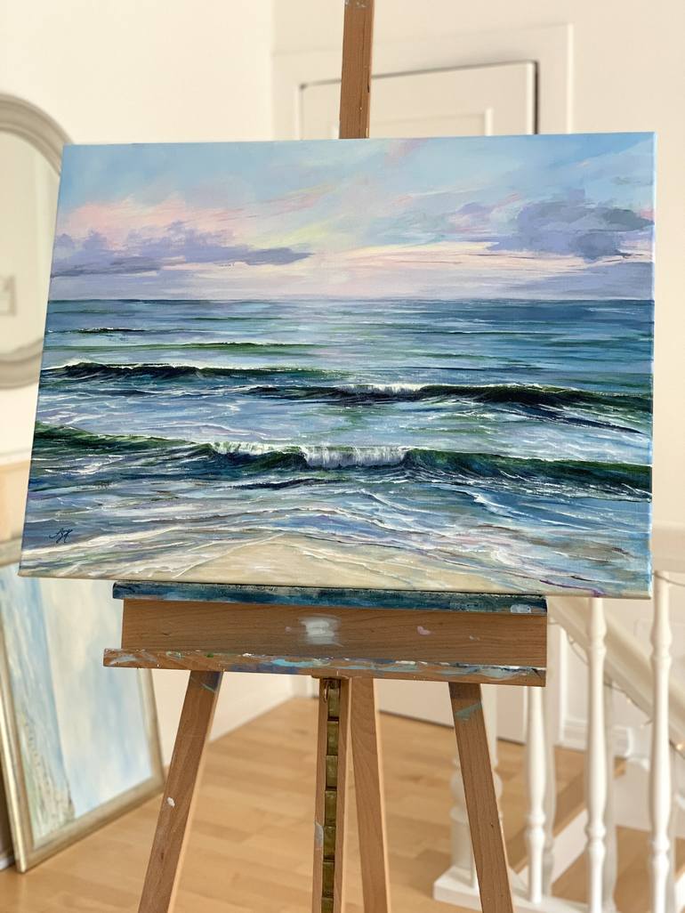 Original Impressionism Seascape Painting by Sandra Gebhardt-Hoepfner