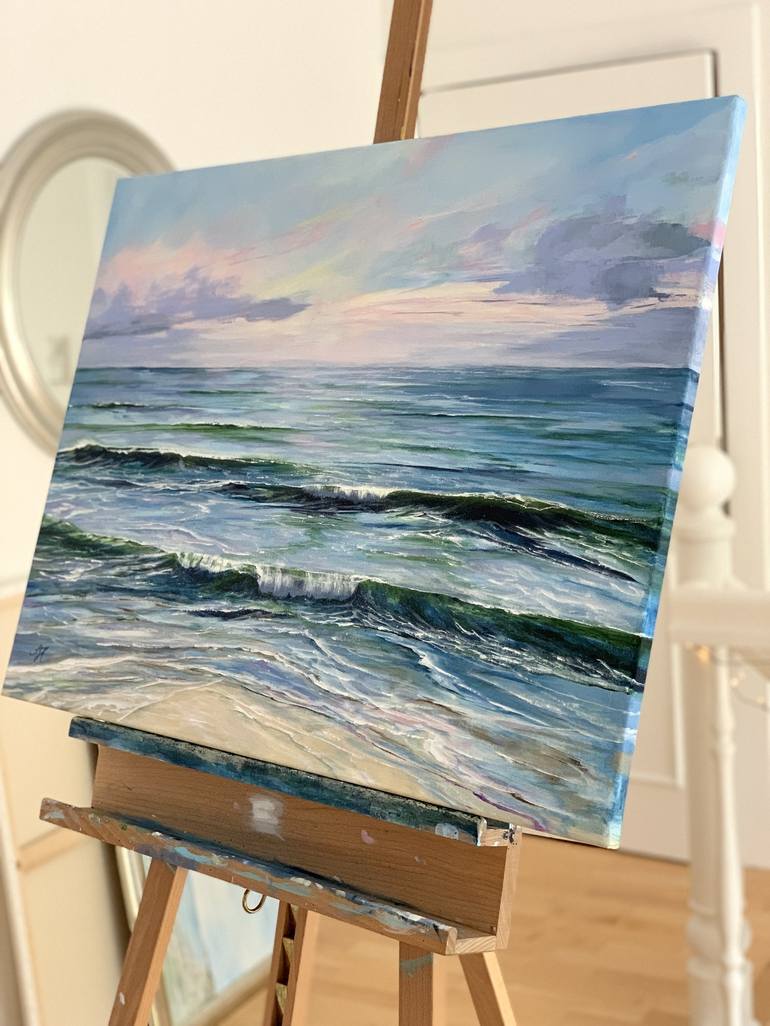 Original Impressionism Seascape Painting by Sandra Gebhardt-Hoepfner