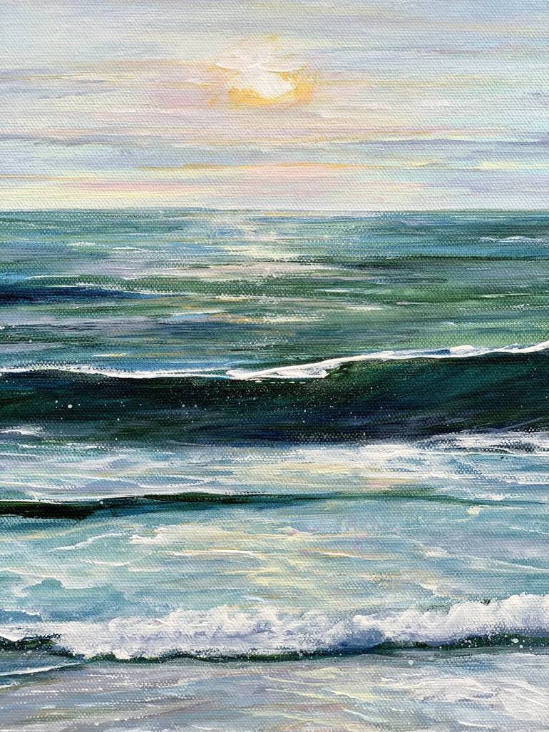 Original Impressionism Seascape Painting by Sandra Gebhardt-Hoepfner