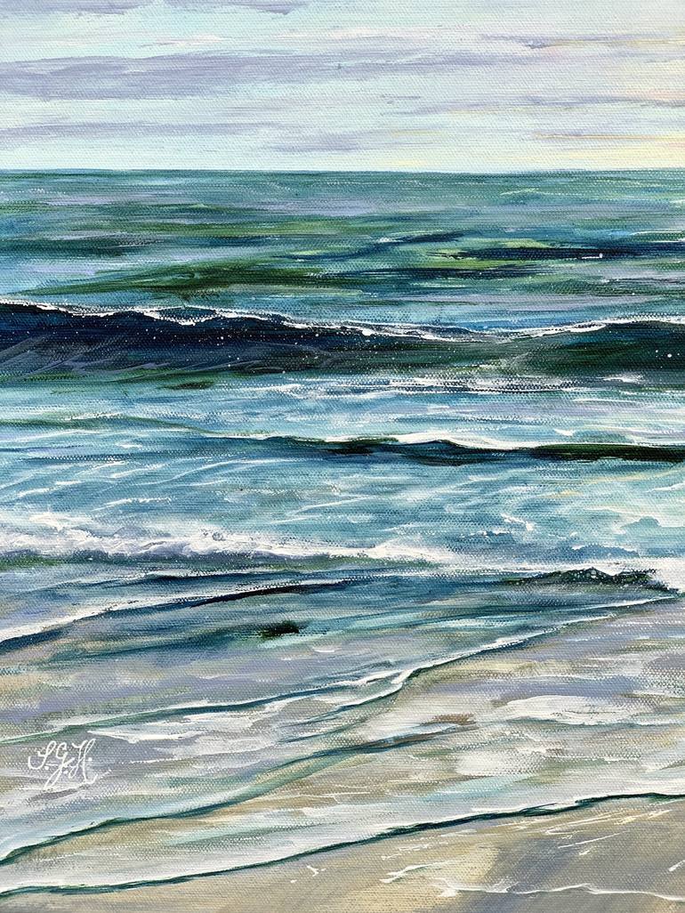 Original Impressionism Seascape Painting by Sandra Gebhardt-Hoepfner