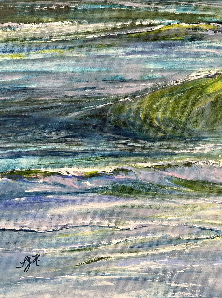 Original Impressionism Seascape Painting by Sandra Gebhardt-Hoepfner