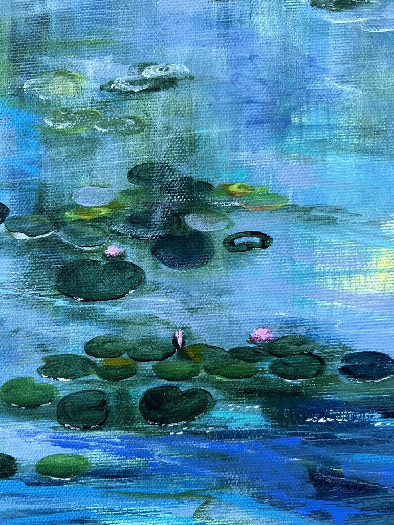 Original Abstract Floral Painting by Sandra Gebhardt-Hoepfner