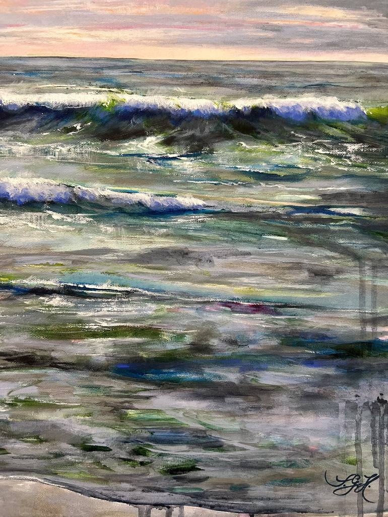 Original Impressionism Seascape Painting by Sandra Gebhardt-Hoepfner