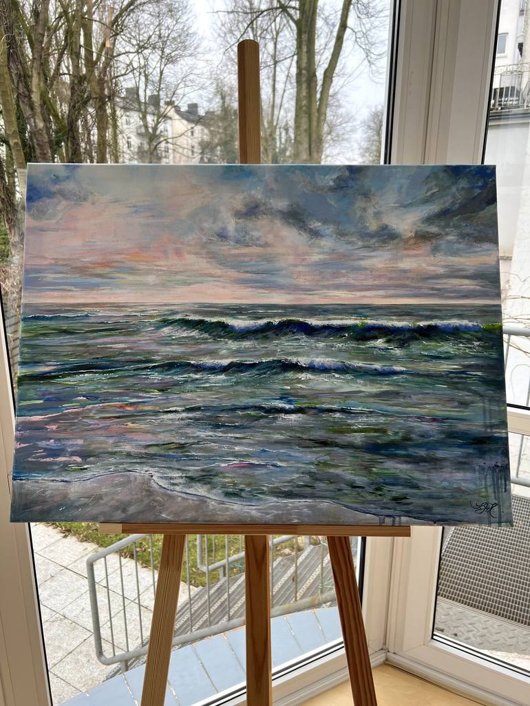 Original Impressionism Seascape Painting by Sandra Gebhardt-Hoepfner