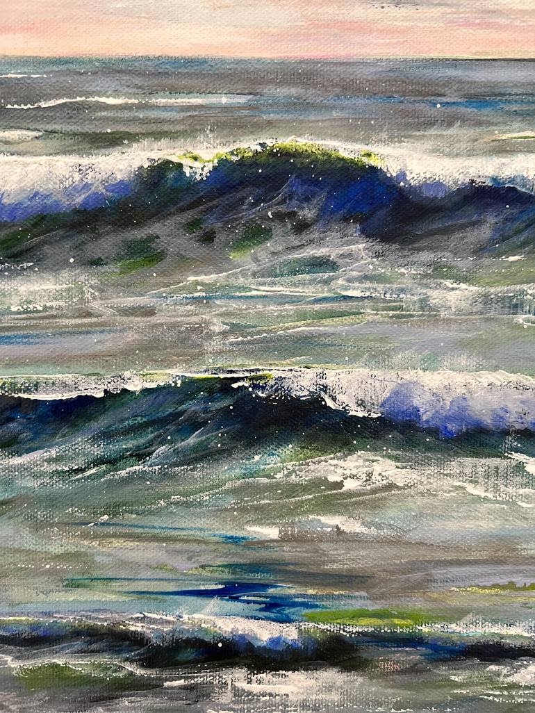 Original Impressionism Seascape Painting by Sandra Gebhardt-Hoepfner