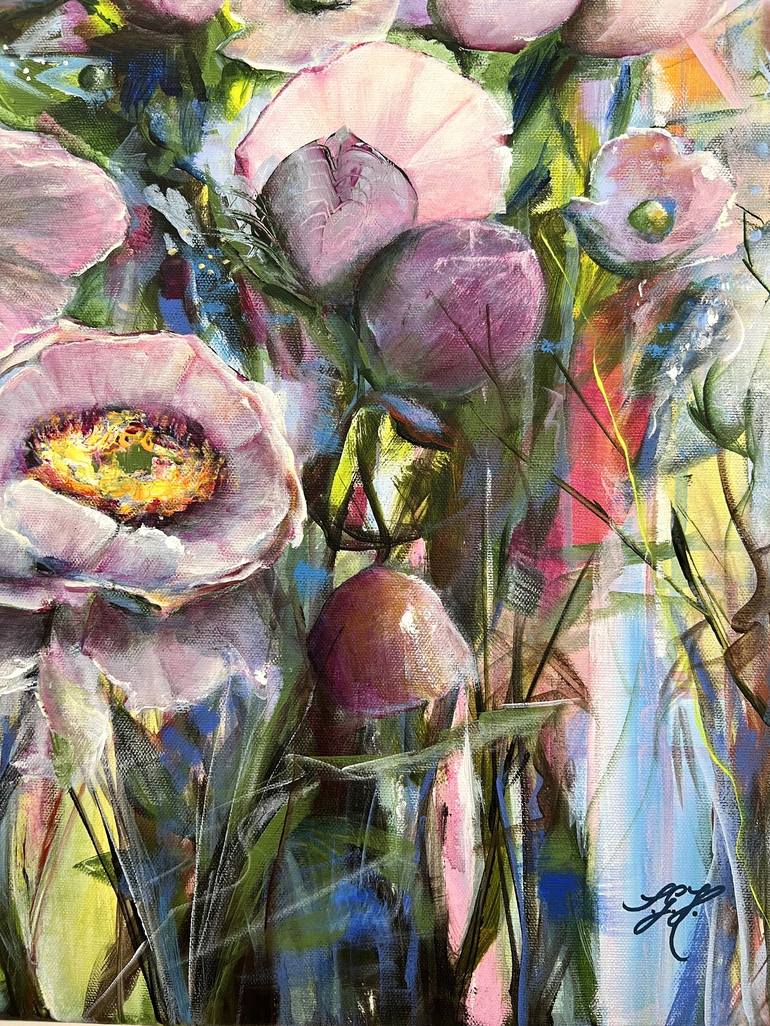 Original Floral Painting by Sandra Gebhardt-Hoepfner