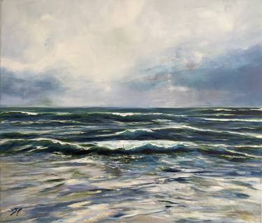 Original Impressionism Seascape Paintings by Sandra Gebhardt-Hoepfner