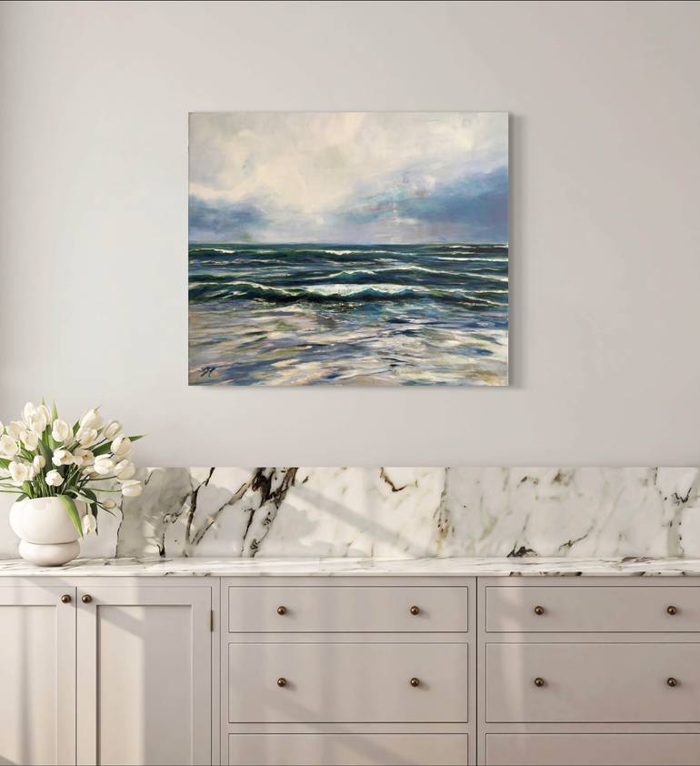 Stormy Painting by Sandra Gebhardt-Hoepfner | Saatchi Art Ireland