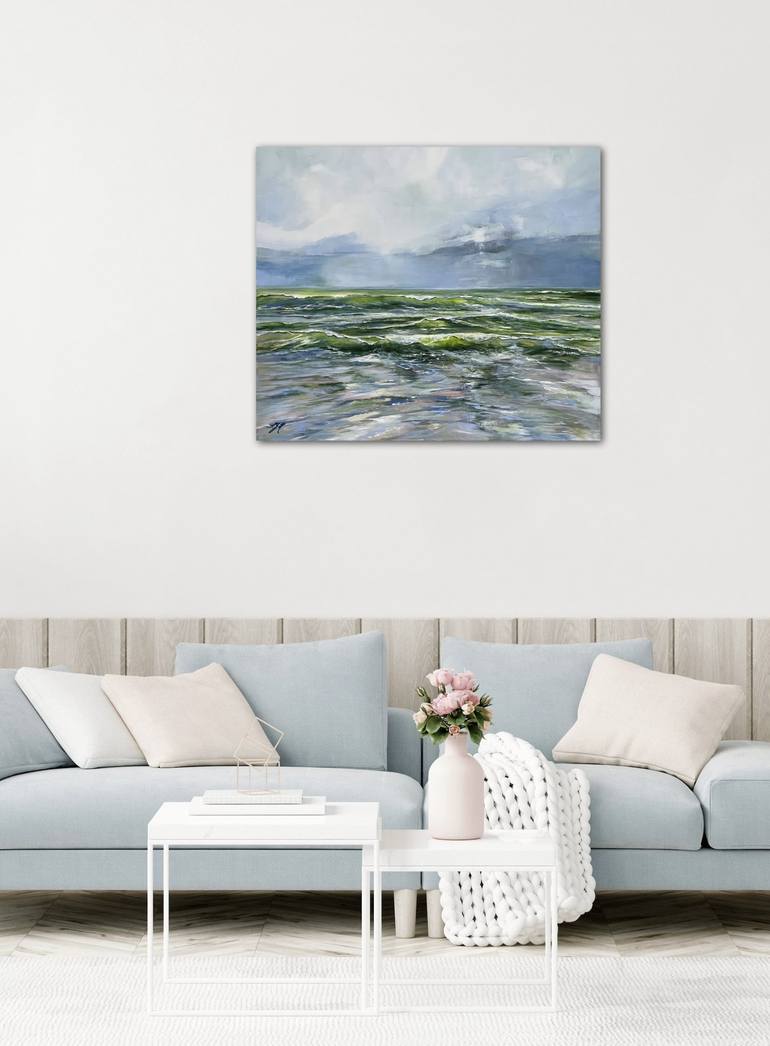 Original Impressionism Seascape Painting by Sandra Gebhardt-Hoepfner