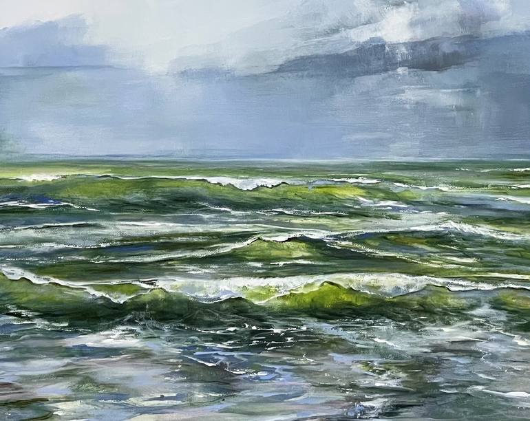 Original Impressionism Seascape Painting by Sandra Gebhardt-Hoepfner