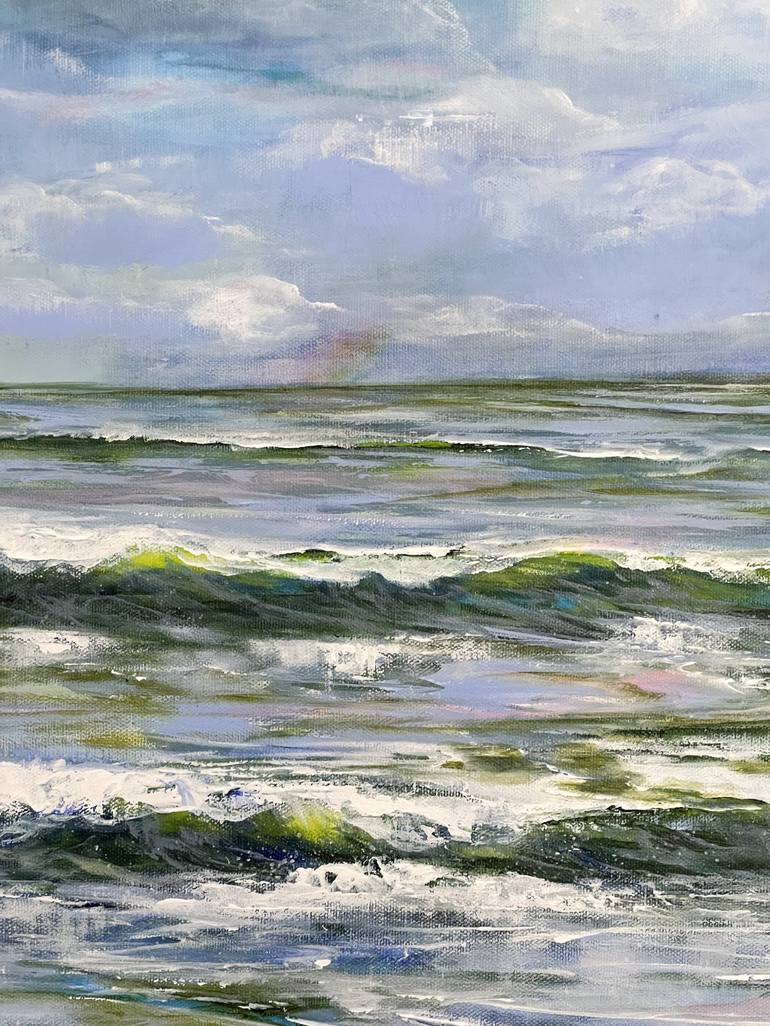 Original Impressionism Seascape Painting by Sandra Gebhardt-Hoepfner