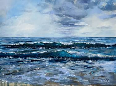 Original Fine Art Beach Paintings by Sandra Gebhardt-Hoepfner