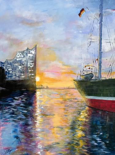 Original Fine Art Cities Paintings by Sandra Gebhardt-Hoepfner