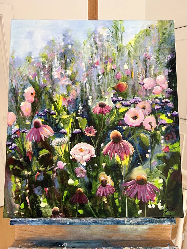 Original Fine Art Floral Painting by Sandra Gebhardt-Hoepfner