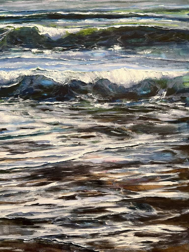 Original Fine Art Seascape Painting by Sandra Gebhardt-Hoepfner