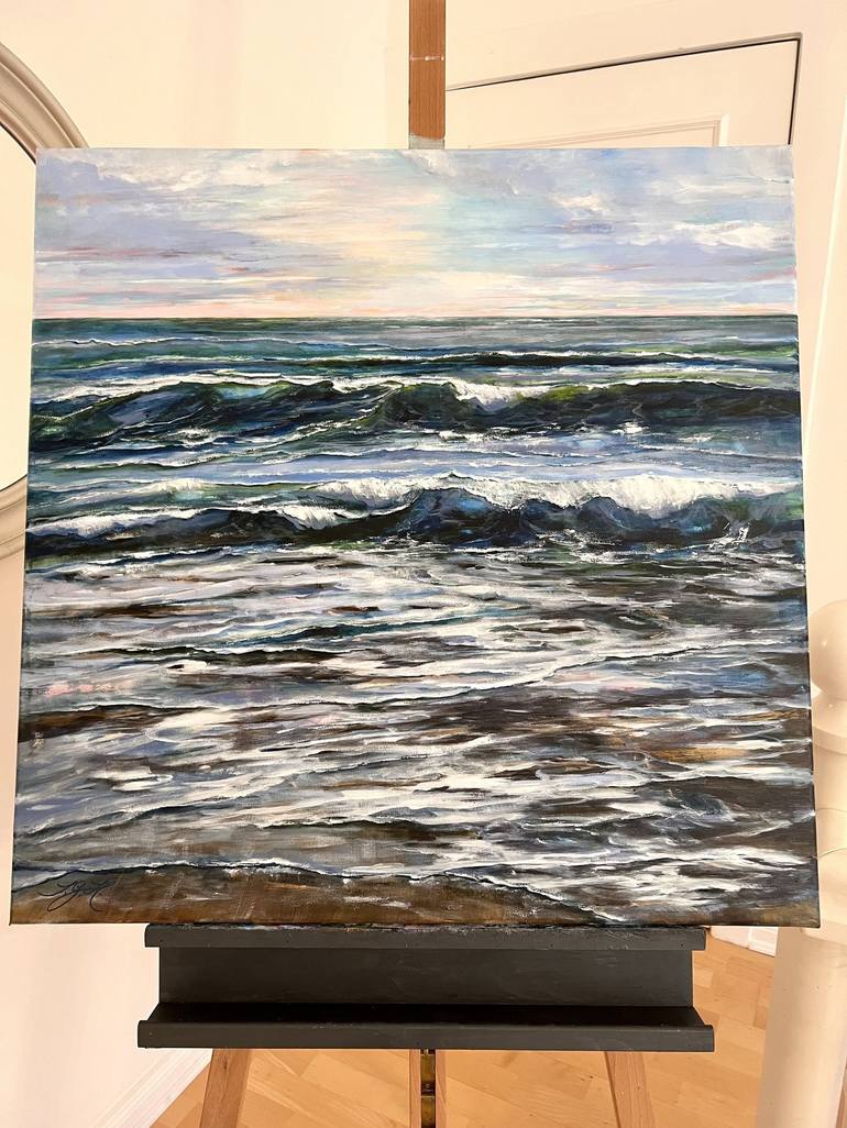 Original Fine Art Seascape Painting by Sandra Gebhardt-Hoepfner