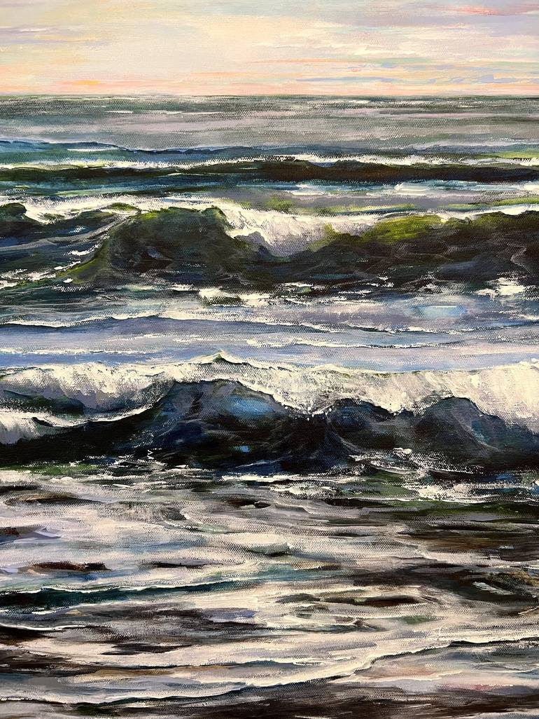 Original Fine Art Seascape Painting by Sandra Gebhardt-Hoepfner