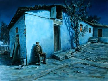Original Impressionism Rural life Paintings by Rauf Janibekov