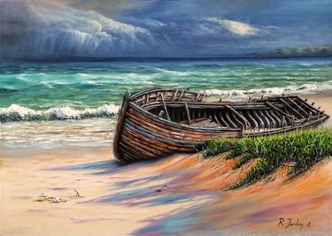 Original Boat Paintings by Rauf Janibekov