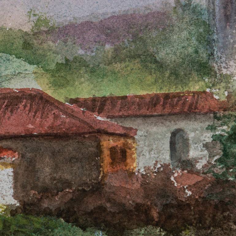 Original Impressionism Landscape Painting by Chidanand M
