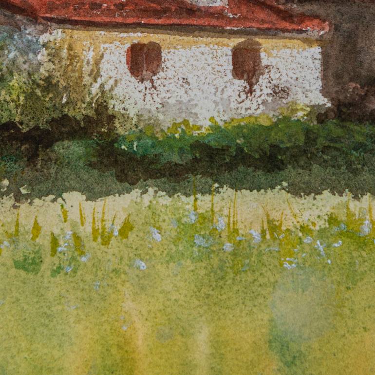 Original Impressionism Landscape Painting by Chidanand M