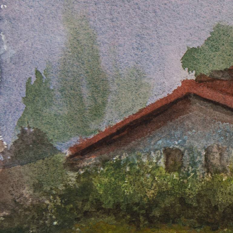 Original Impressionism Landscape Painting by Chidanand M