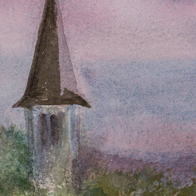 Original Impressionism Landscape Painting by Chidanand M