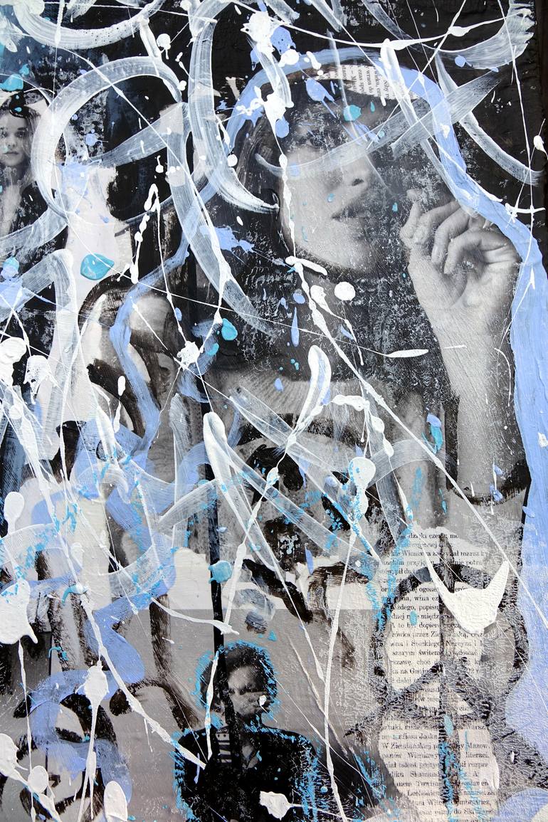 Original Pop Art Abstract Collage by Tomasz Brynowski